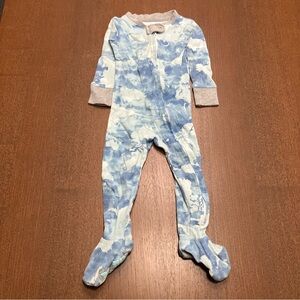 The Honest Company Cloudy Blue and White Footie